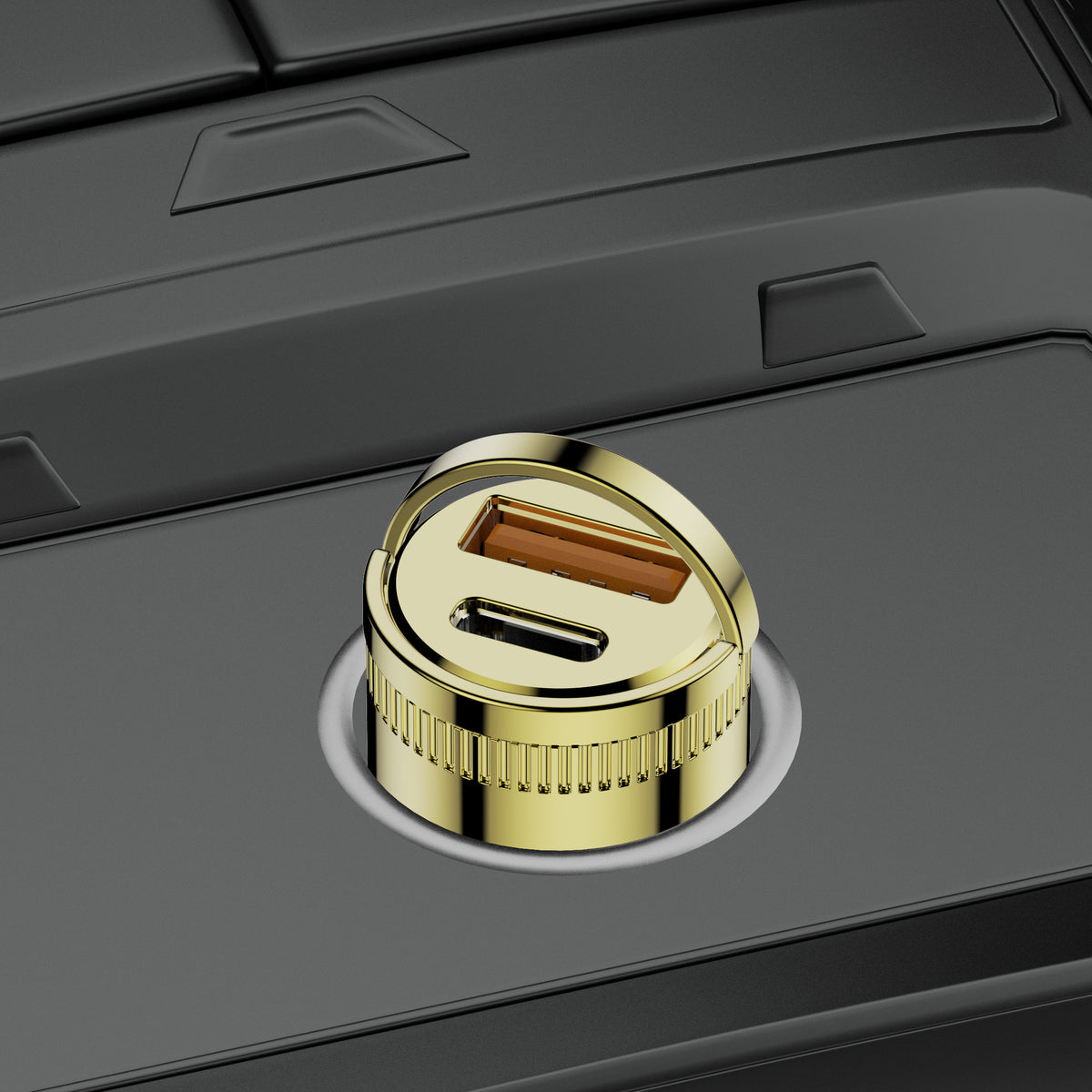 Budi Car Charger, 30W, Gold (CC630G)
