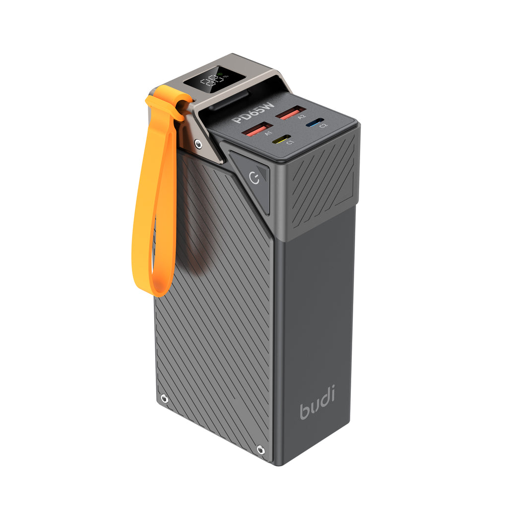 Budi Power Bank, 65W, 30000 mAh, Black (PB810B)