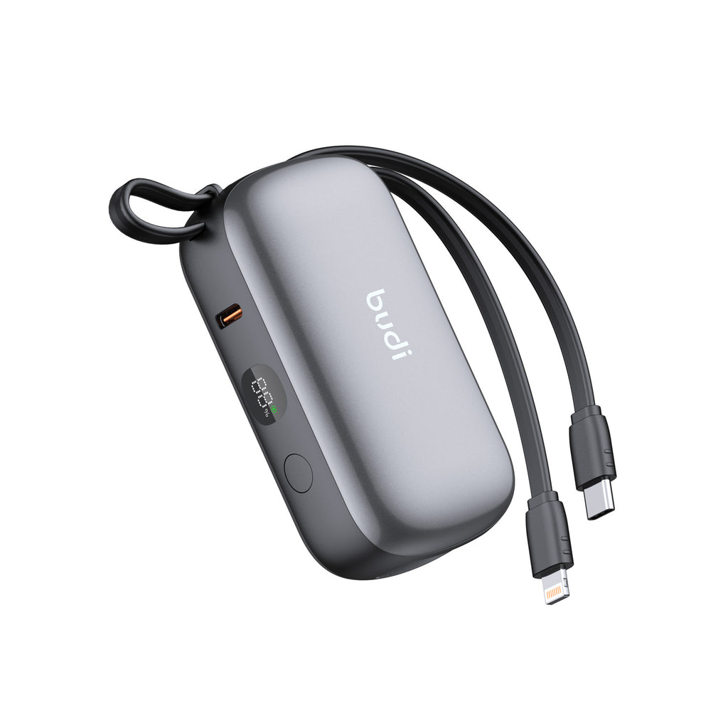 Budi Power Bank, 22.5W, 10000 mAh, Grey (PB817H)
