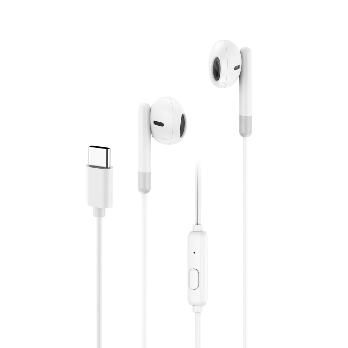 Budi Wired Earphones, 1.2m, White (EP011TW)
