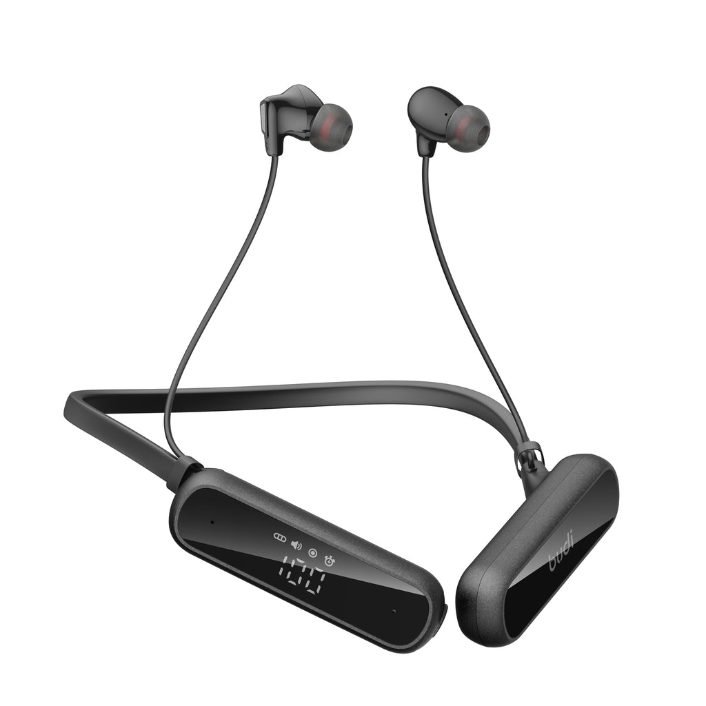 Budi Wireless Earphones, 1600 mAh, 20m, Black (EP16B)