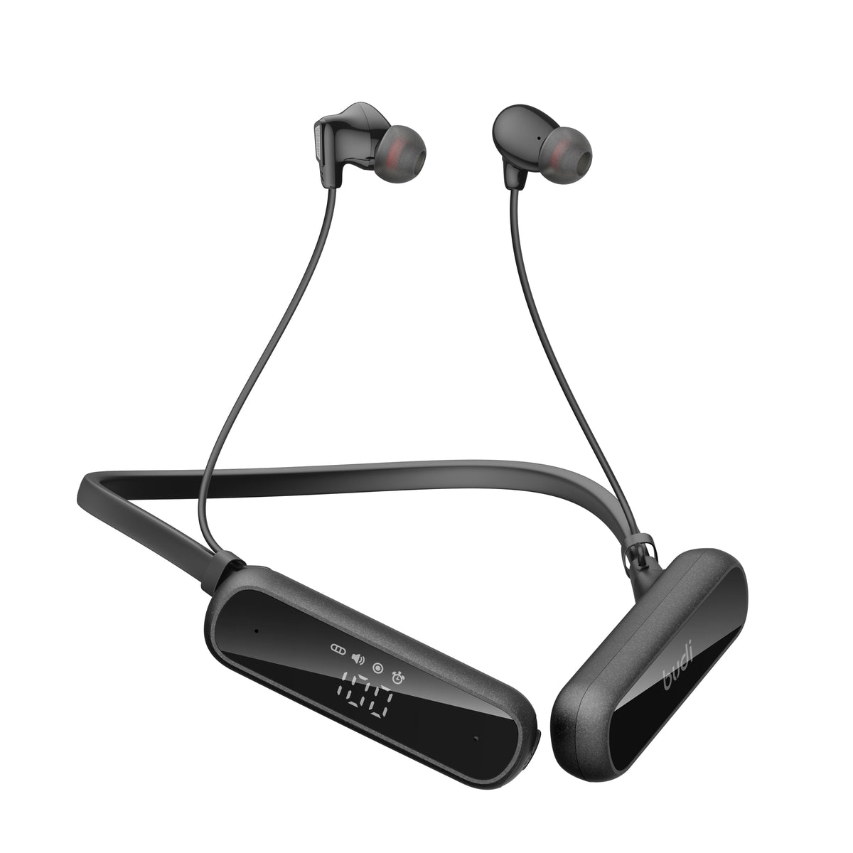 Budi Wireless Earphones, 1600 mAh, 20m, Black (EP16B)