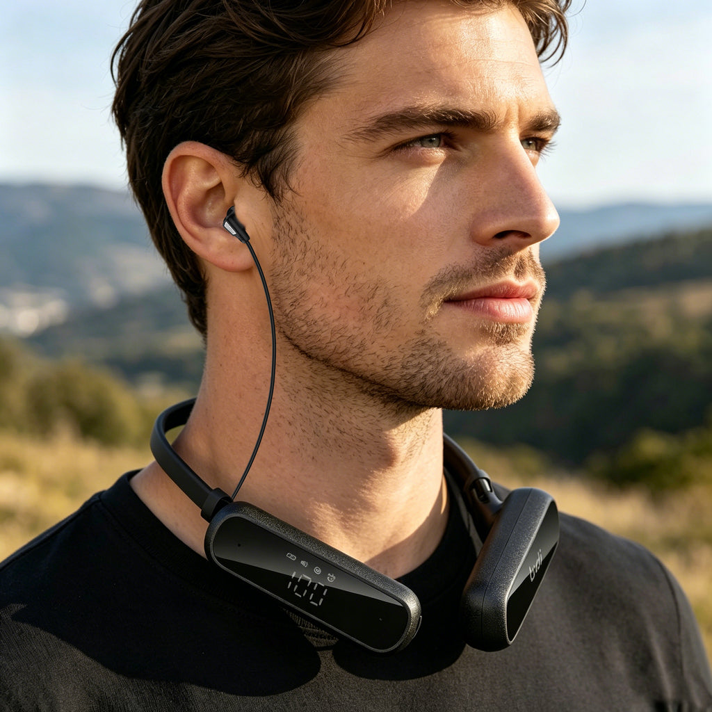 Budi Wireless Earphones, 1600 mAh, 20m, Black (EP16B)