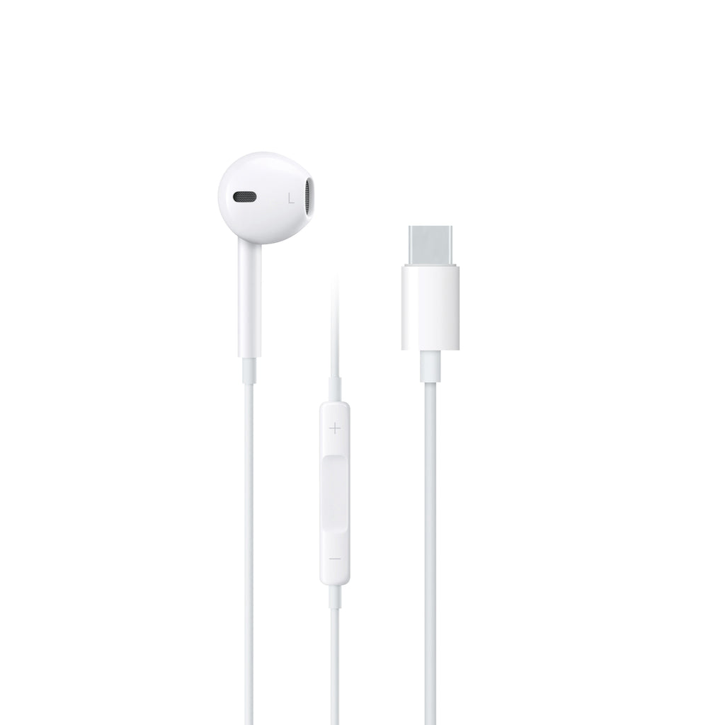 Budi Wired Earphones, USB-C, 1.2m, White (EP20TW)