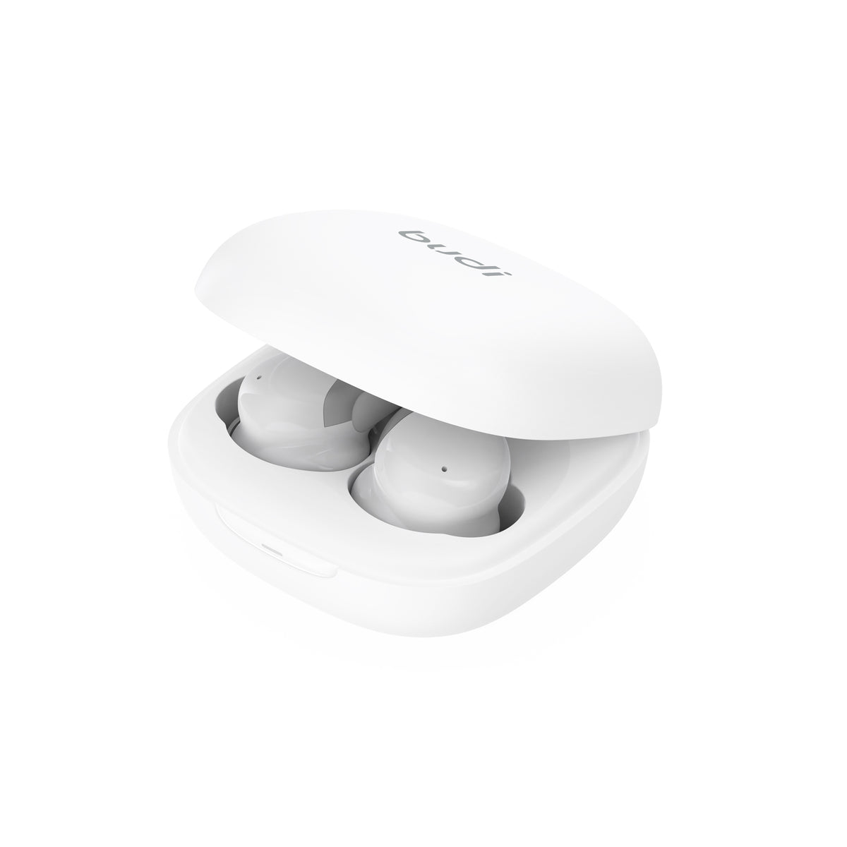 Budi Wireless Earphones, 250 mAh, 10m, White (EP61W)