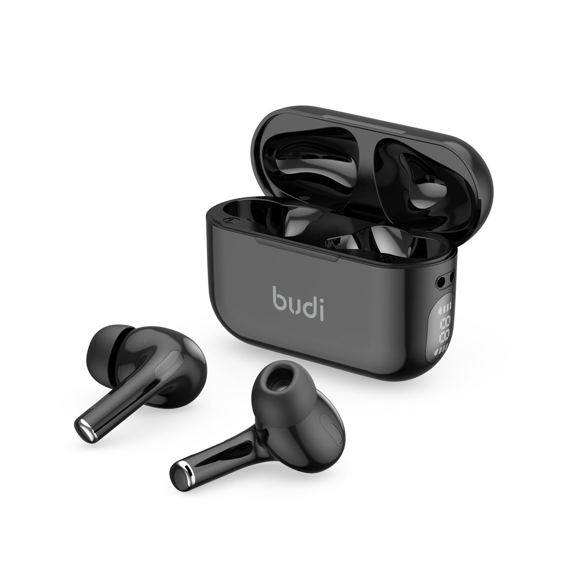 Budi Wireless Earphones, 300 mAh, 10m, White (EP75W)
