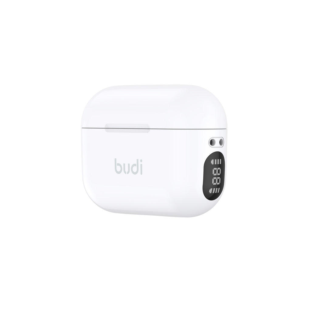 Budi Wireless Earphones, 300 mAh, 10m, White (EP75W)