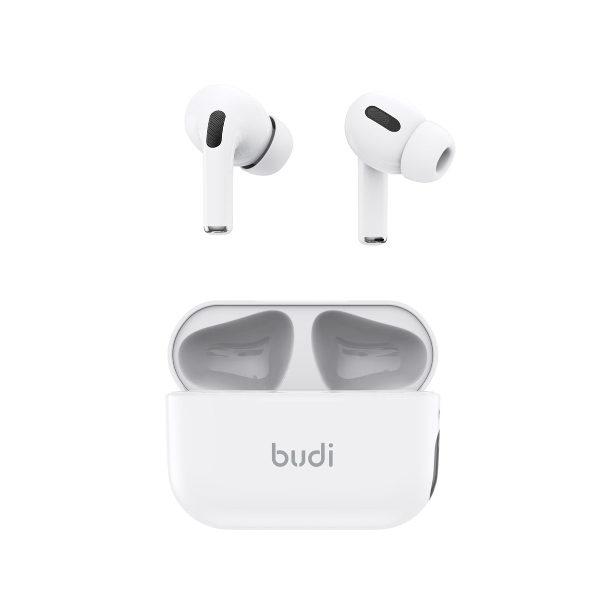 Budi Wireless Earphones, 300 mAh, 10m, White (EP75W)