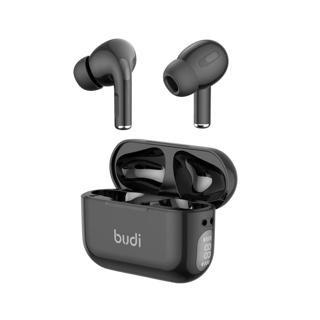 Budi Wireless Earphones, 300 mAh, 10m, White (EP75W)