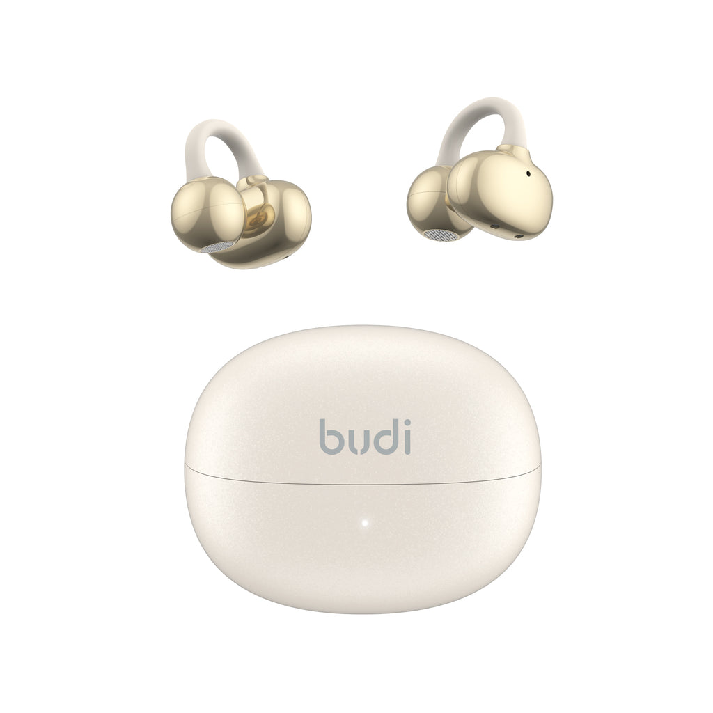 Budi Wireless Earphones, 300 mAh, White/Black (EP83)