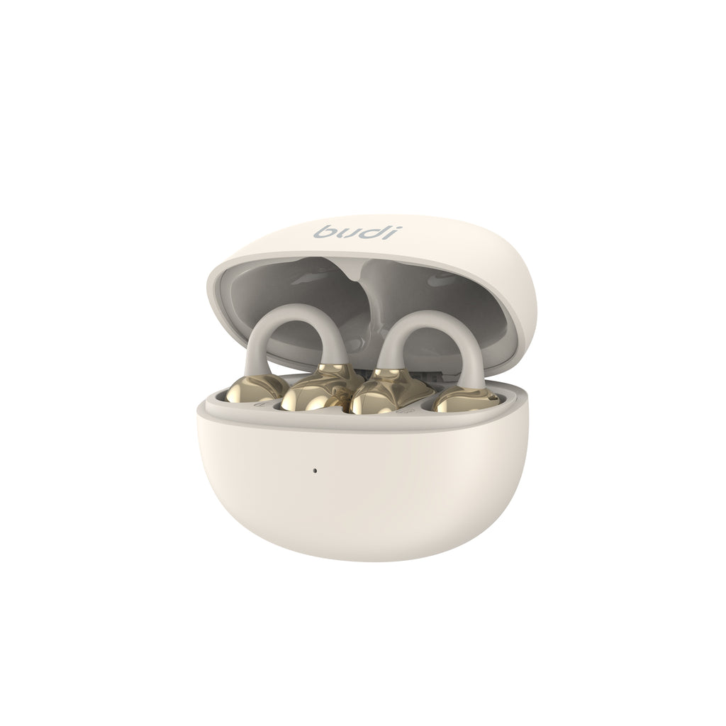 Budi Wireless Earphones, 300 mAh, White/Black (EP83)