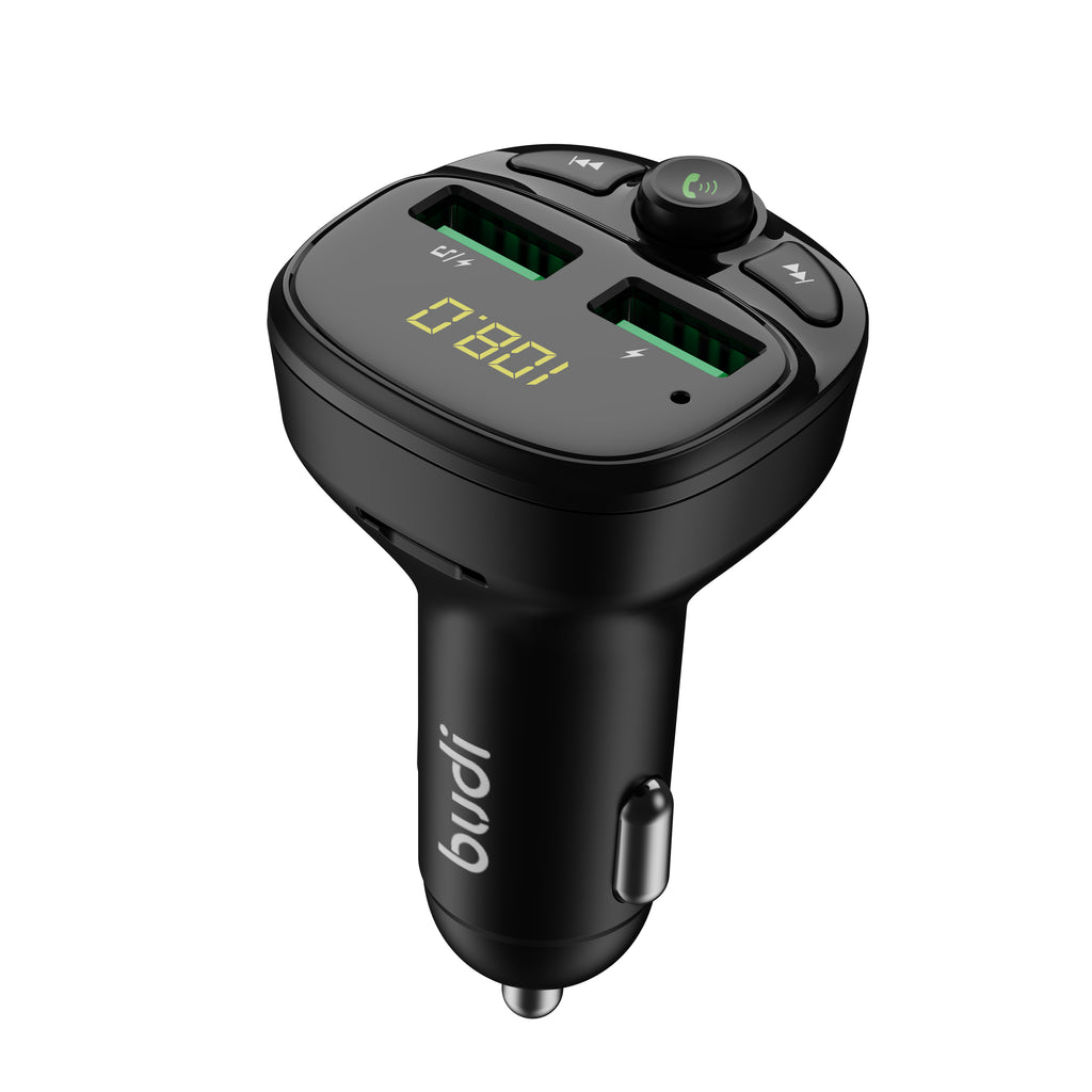 Budi T01 – Car Charger with FM Transmitter, 17W