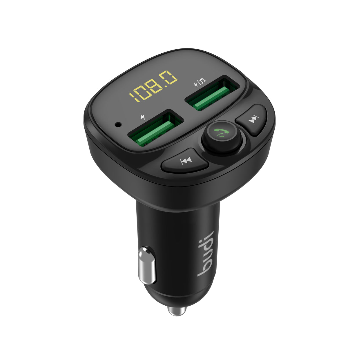 Budi T01 – Car Charger with FM Transmitter, 17W